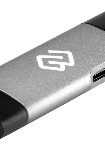 Устройство чтения карт памяти USB 2.0/Type C Digma CR-СU2520-G серый