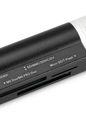 Устройство чтения карт памяти USB2.0 Buro BU-CR-3101 черный
