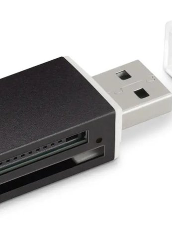 Устройство чтения карт памяти USB2.0 Buro BU-CR-3104 черный