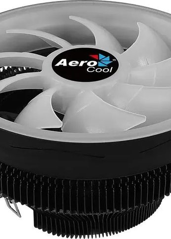 Устройство охлаждения(кулер) Aerocool Core Plus Soc-AM4/1151/1200 4-pin 15-25dB Al 110W 305gr LED Ret