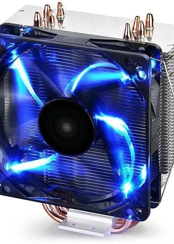 Устройство охлаждения(кулер) Deepcool GAMMAXX 400 BLUE BASIC Soc-AM4/1151/1200/1700 4-pin 18-30dB Al+Cu 130W 640gr LED Ret