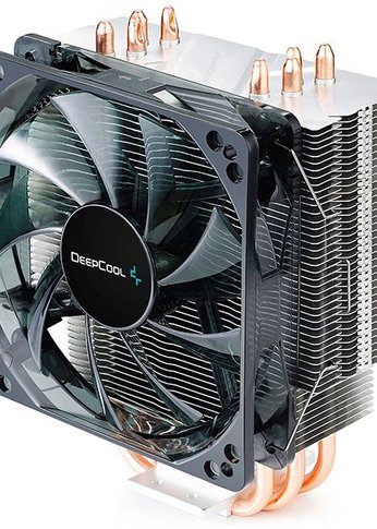 Устройство охлаждения(кулер) Deepcool GAMMAXX 400 BLUE BASIC Soc-AM4/1151/1200/1700 4-pin 18-30dB Al+Cu 130W 640gr LED Ret