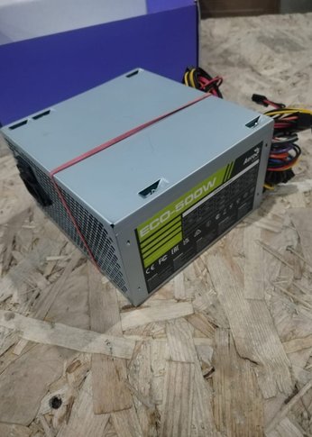 УЦЕНКА-Блок питания Aerocool ATX ECO-500W 500W-(б/у, после ремонта, без документов, без упаковки)