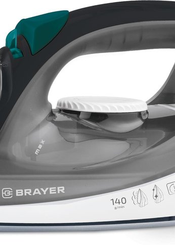 Утюг Brayer BR4008 2400Вт черный/зеленый