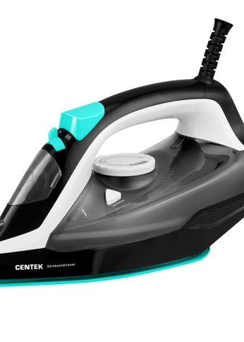 Утюг Centek CT-2314 2800Вт черный/бирюзовый/серый