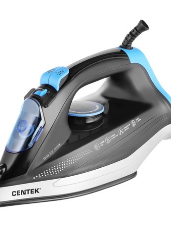 Утюг Centek CT-2315 2700Вт черный/голубой