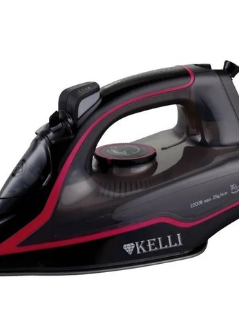 Утюг Kelli KL-1646 2600Вт черный/розовый