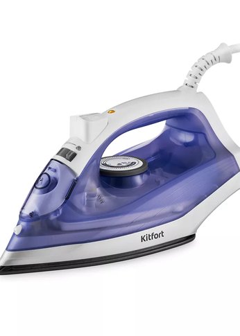 Утюг Kitfort KT-2603 1300Вт белый/фиолетовый