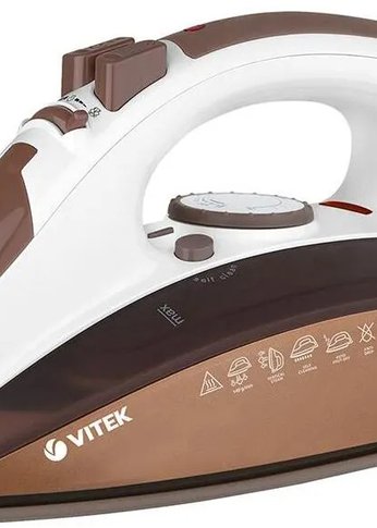 Утюг Vitek VT-1209 2200Вт коричневый/белый