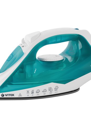 Утюг Vitek VT-8336 белый/бирюзовый