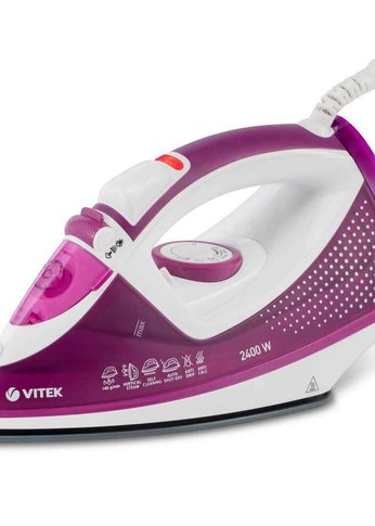 Утюг Vitek VT-8346 2400Вт фиолетовый/белый
