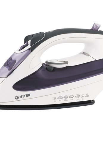 Утюг Vitek VT-8356 белый/фиолетовый