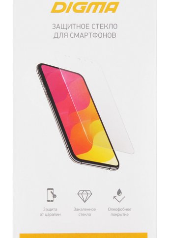 Защитное стекло для экрана Digma DGG1AP13PM для Apple iPhone 13 Pro Max/14 Pro Max прозрачная 1шт.