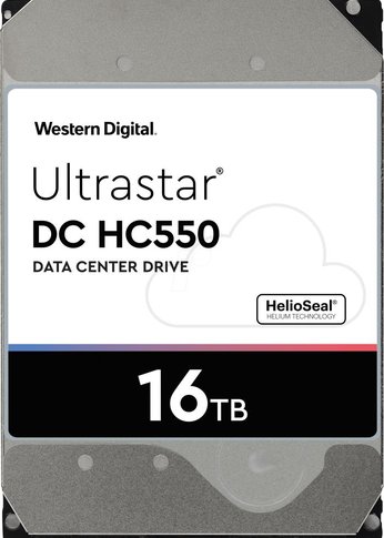 Жесткий диск 16Tb WD SATA-III 0F38462 WUH721816ALE6L4 Ultrastar DC HC550 (7200rpm) 512Mb 3.5"