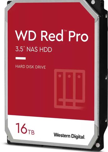 Жесткий диск 16Tb WD SATA-III WD161KFGX NAS Red Pro (7200rpm) 512Mb 3.5"