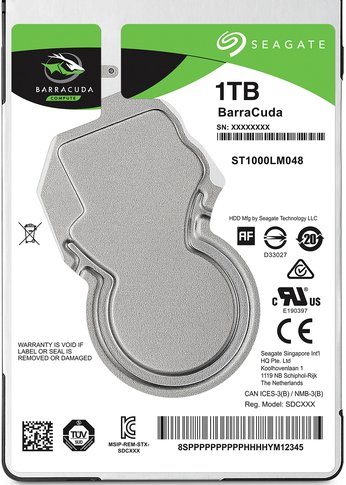 Жесткий диск 1Tb Seagate SATA-III ST1000LM048 Notebook/Desktop Barracuda (5400rpm) 128Mb 2.5"