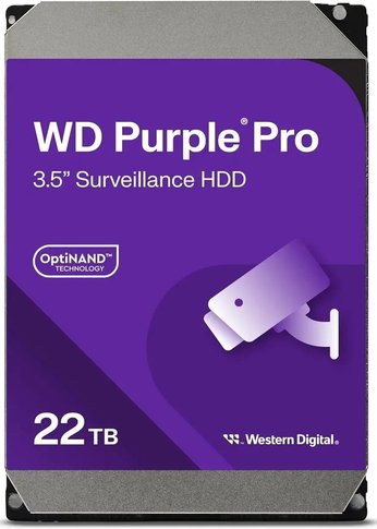 Жесткий диск 22Tb WD SATA-III WD221PURP Purple Pro (7200rpm) 512Mb 3.5"