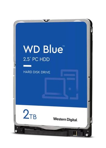 Жесткий диск 2Tb WD SATA-III WD20SPZX Notebook Blue (5400rpm) 128Mb 2.5"