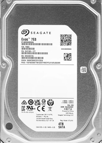 Жесткий диск 4Tb Seagate SATA-III ST4000NM000A Server Exos 7E8 (7200rpm) 256Mb 3.5"