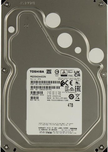 Жесткий диск 4Tb Toshiba SATA-III MG08ADA400N Enterprise Capacity 512N (7200rpm) 256Mb 3.5"