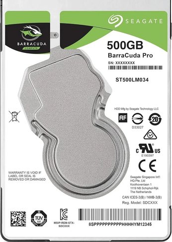 Жесткий диск 500Gb Seagate SATA-III ST500LM034 Notebook/Desktop Barracuda 4KN (7200rpm) 128Mb 2.5"