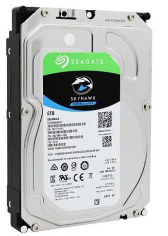 Жесткий диск 6Tb Seagate SATA-III ST6000VX001 Surveillance Skyhawk (5400rpm) 256Mb 3.5"