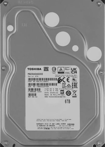 Жесткий диск 6Tb Toshiba SATA-III MG08ADA600E Enterprise Capacity 512E (7200rpm) 256Mb 3.5"