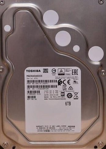 Жесткий диск 6Tb Toshiba SATA-III MG08ADA600E Enterprise Capacity 512E (7200rpm) 256Mb 3.5"