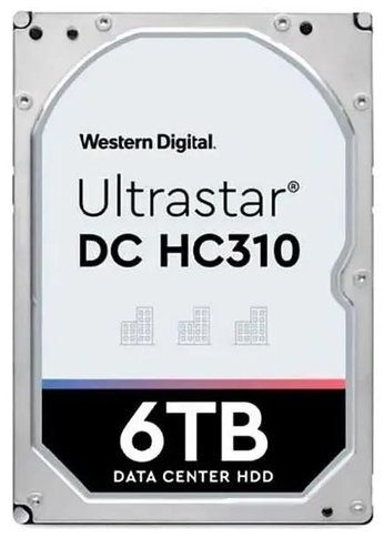 Жесткий диск 6Tb WD SAS 3.0 0B36540 HUS726T6TAL5204 Ultrastar DC HC310 (7200rpm) 256Mb 3.5"