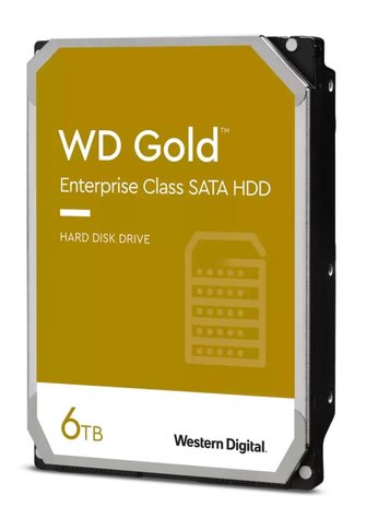 Жесткий диск 6Tb WD SATA-III WD6003FRYZ Server Gold (7200rpm) 256Mb 3.5"