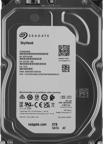 Жесткий диск 8Tb Seagate SATA 7200RPM 6GB/S 256MB ST8000VX009