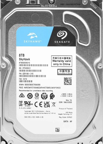 Жесткий диск 8Tb Seagate SATA-III ST8000VX010 Video Skyhawk (7200rpm) 256Mb 3.5"