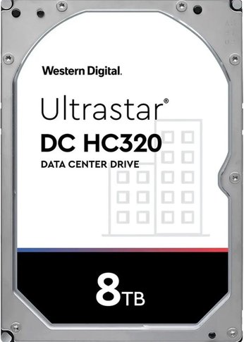 Жесткий диск 8Tb WD SAS 3.0 0B36453 HUS728T8TAL5204 Ultrastar DC HC320 512E (7200rpm) 256Mb 3.5"
