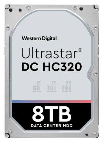 Жесткий диск 8Tb WD SATA-III 0B36404 HUS728T8TALE6L4 Ultrastar DC HC320 (7200rpm) 256Mb 3.5"