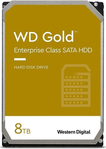 Жесткий диск 8Tb WD SATA-III WD8004FRYZ Server Gold 512E (7200rpm) 256Mb 3.5"