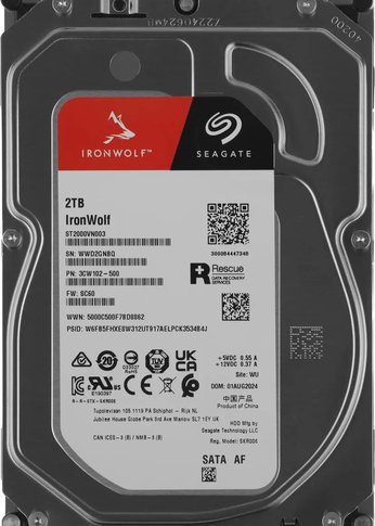 Жесткий диск Seagate 3.5" 2TB IronWolf ST2000VN003 SATA 6Gb/s, 5400rpm, 256MB