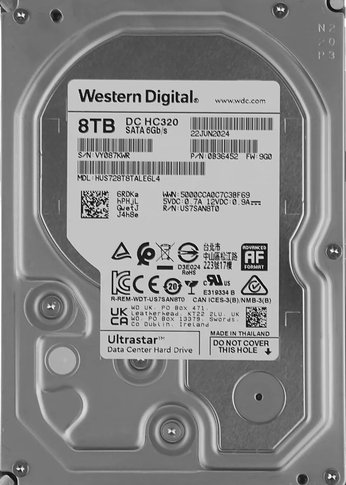 Жесткий диск WD SATA-III 8TB 0B36452 HUS728T8TALE6L4 Desktop Ultrastar DC HC320 (7200rpm) 256Mb 3.5"