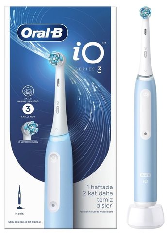 Зубная щетка электрическая Oral-B IO3 ICE синий