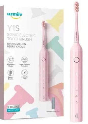 Зубная щетка электрическая Usmile Y1S PINK (80030100)